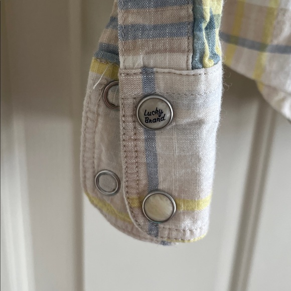 Lucky Brand Long Sleeve Snap Front Shirt Mens S - Picture 4 of 4